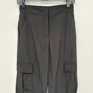 🧲 Nia nylon Cargo Jogger black pants